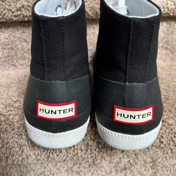 HUNTER Men\'s Black Canvas Sneakers . main image 6